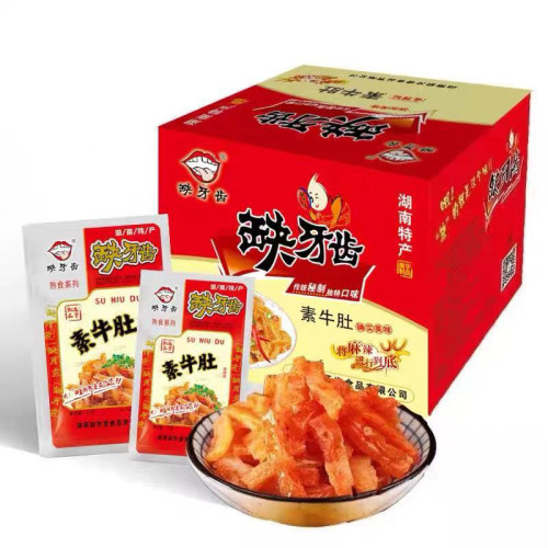 缺牙齿素牛肚素毛肚爆辣素耳尖魔芋爽脆骨辣条休闲零食小吃