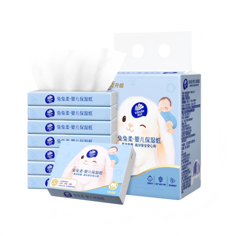 维达兔兔柔乳霜纸60抽8包