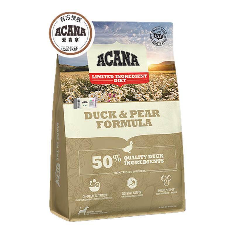 【百补】ACANA爱肯拿鸭肉梨狗粮幼犬成犬粮全价粮通用粮2kg