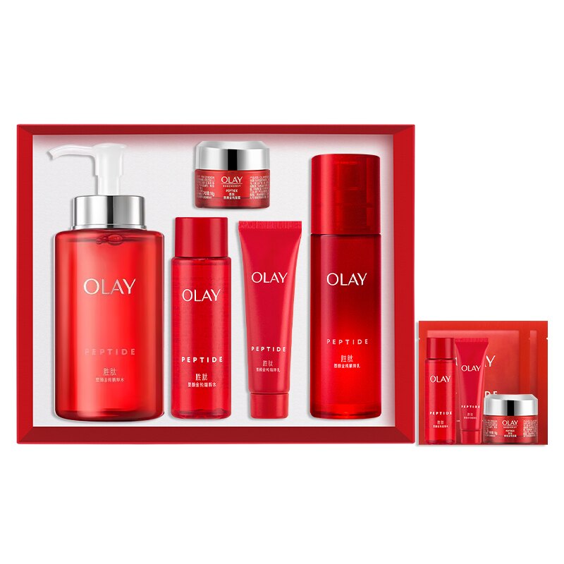 OLAY玉兰油大红瓶水乳套装保湿抗老抗皱紧致舒缓礼物护肤官方正品