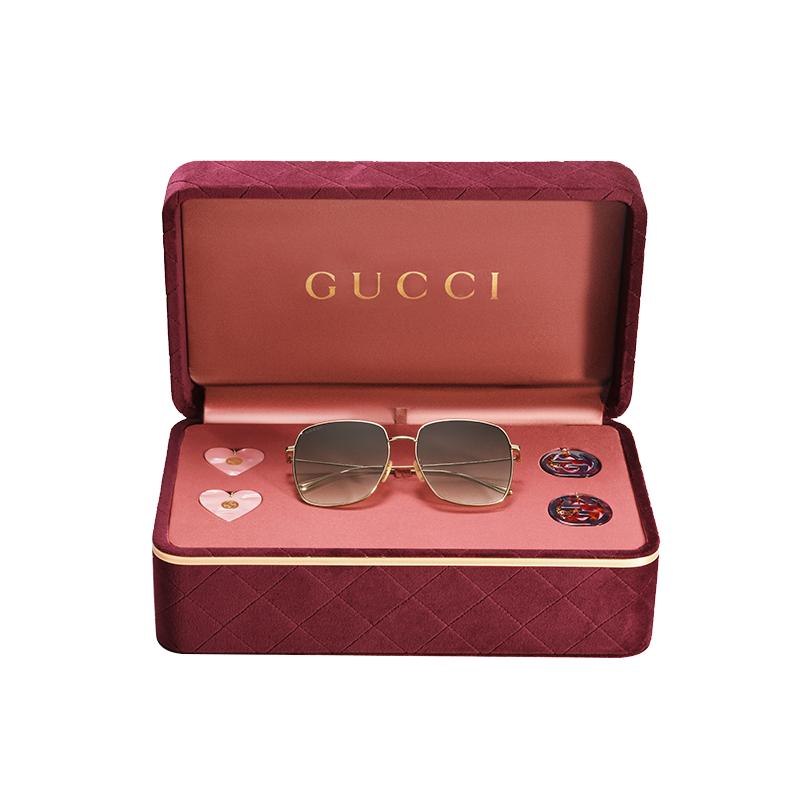 古驰GUCCI迷链太阳眼镜
