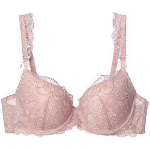 夏娃 内衣女小胸聚拢上托文胸 诱惑恬美深V性感蕾丝女士胸罩夏季