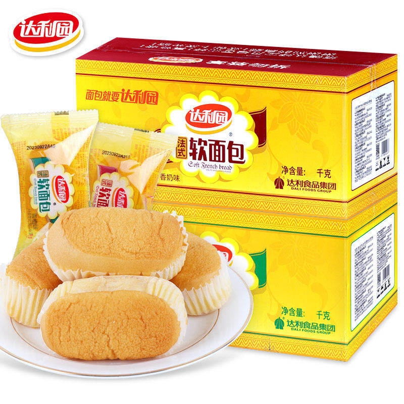 达利园法式软面包整箱批发学生营养早餐蛋糕点心宿舍充饥休闲零食