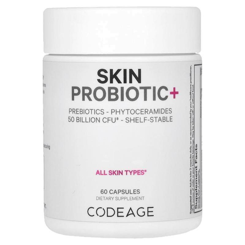 Codeage,皮肤益生菌耐储存500亿CFU60 粒胶囊