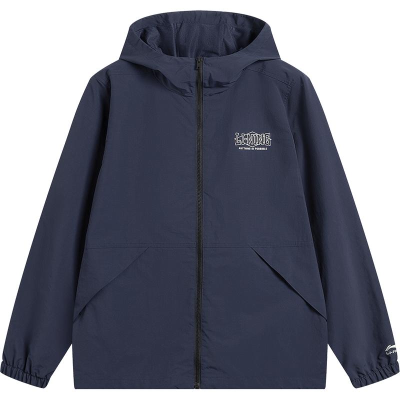 李宁学院风情侣运动外套