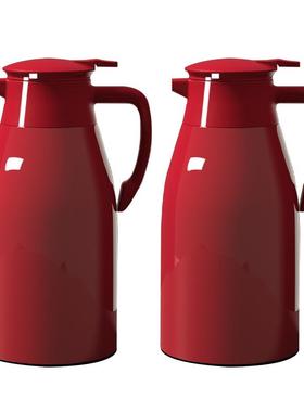 结婚暖壶陪嫁一对专用保温壶2025新款家用保温水壶红色一对热水瓶