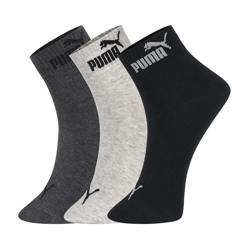 【自营】PUMA彪马男士袜子时尚经典款运动透气休闲中筒袜3双装