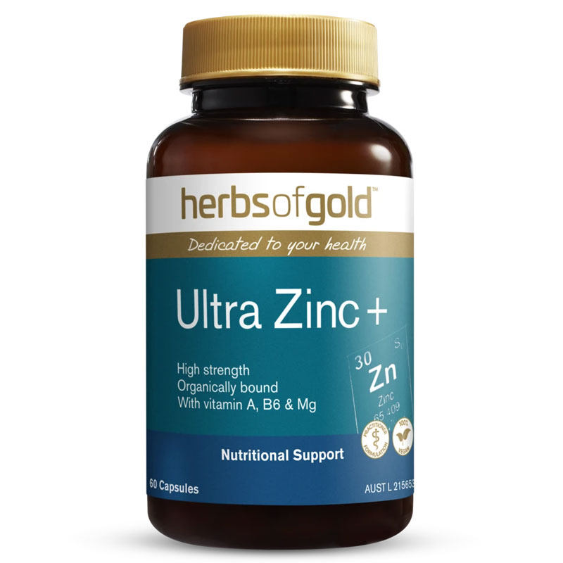 【自营】herbsofgold和丽康澳洲进口强效锌片成人备孕补充活力