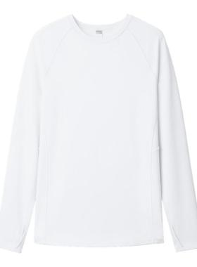 蕉下长袖T恤女修身宽松早秋单穿上衣黑白色打底衫内搭25新款显瘦