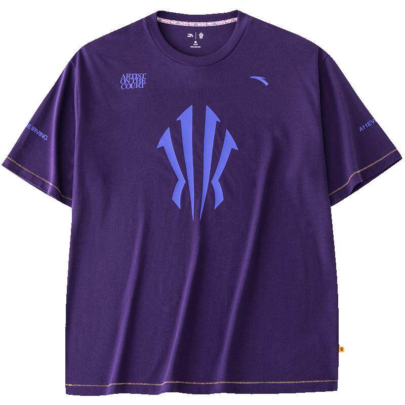 安踏凯里&middot;欧文系列丨篮球短袖纯棉宽松短袖t恤男投篮服172421114