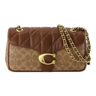 Tabby 棕色皮制链条单肩包 Coach 蔻驰