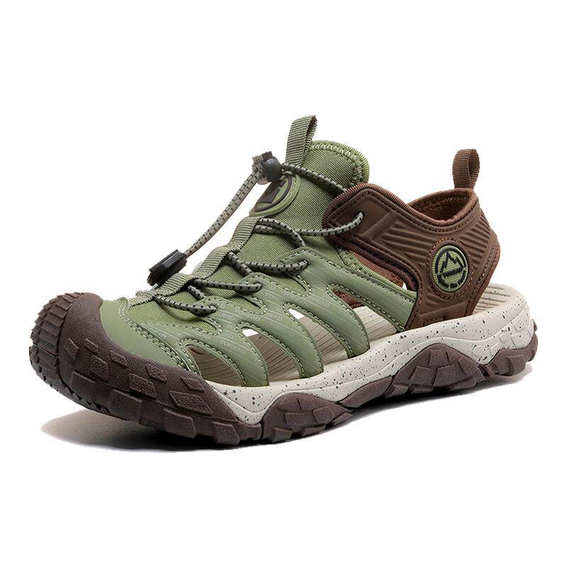 探路者儿童防滑包头抽绳凉鞋新款男女童透气耐磨大底溯溪鞋