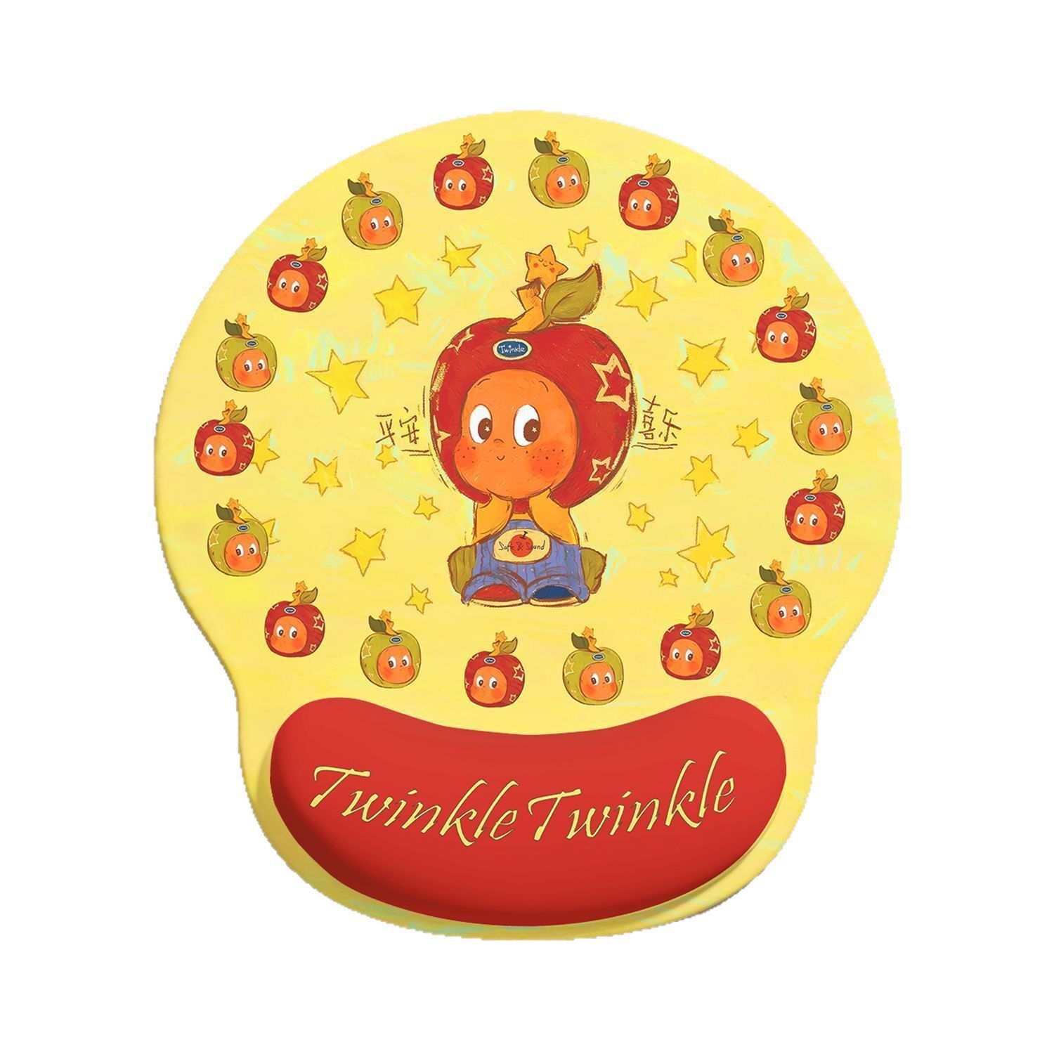 星星人护腕鼠标垫女生卡通周边键盘手托可爱办公室垫子电脑手腕垫