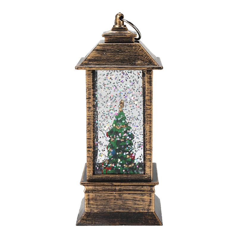 圣诞节飘雪复古小风灯