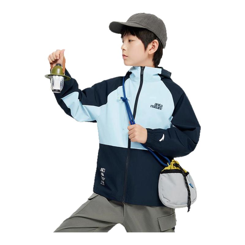 小软壳|安踏儿童四防户外运动外套男童2025秋季新款梭织防水衣服
