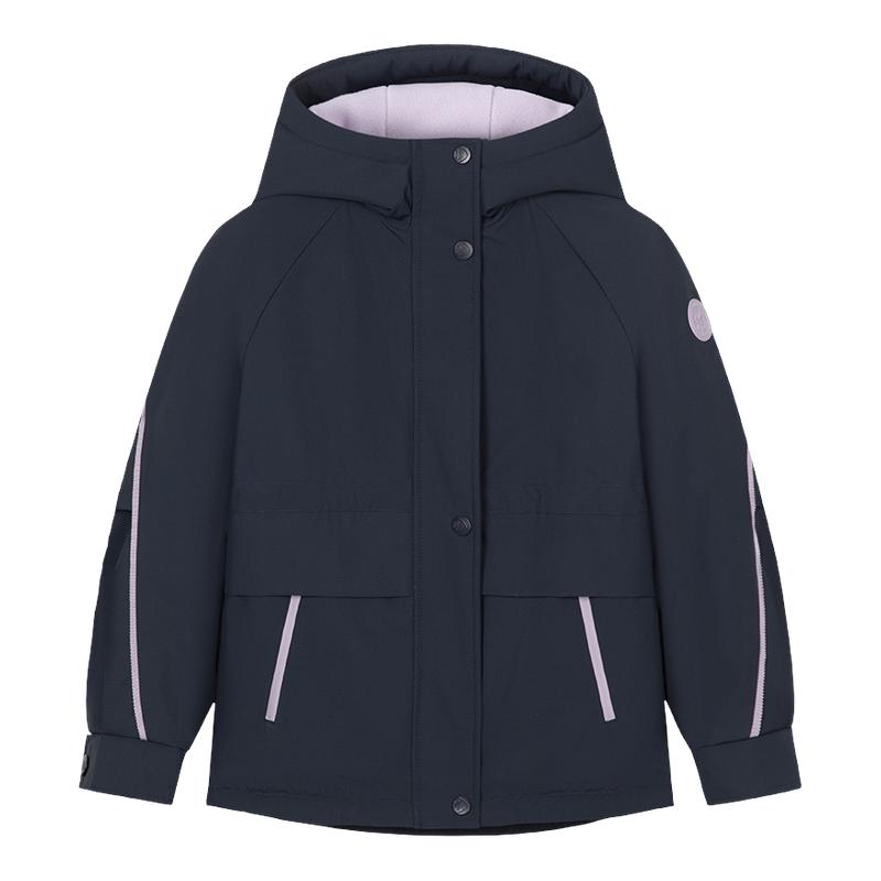 水孩儿儿童女童外套三防加绒厚秋冬新品风衣大童宝宝连帽儿童上衣