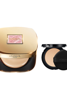 欧莱雅黑金气垫bb霜限定版遮瑕保湿防晒粉底替换装干皮女官方正品