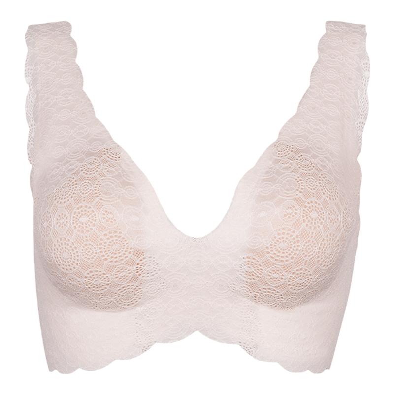 黛安芬旗下sloggi零感蕾丝无痕内衣女无钢圈背心式粉底液美背合集