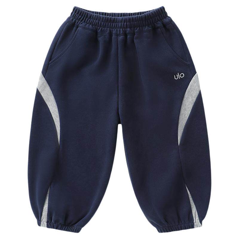 右欧儿童春秋休闲针织长裤男童校园运动卫裤2026新款春装户外裤子