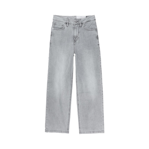 ABLEJEANS大直筒裤女士浅烟灰