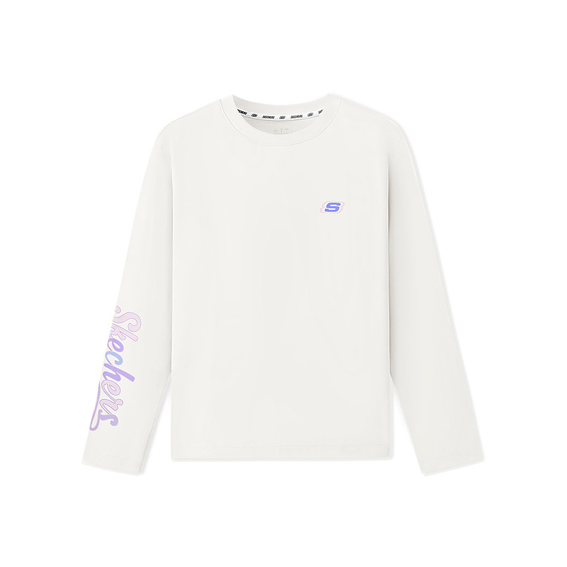 Skechers斯凯奇秋季新品舒适版型女装针织长袖T恤,运动服/休闲服装,运动T恤,淘宝优惠券,粉丝福利购,淘宝优惠卷