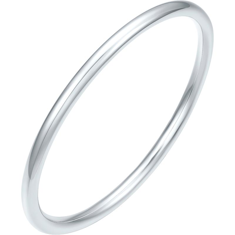 周六福清雅镯手镯999足银实心镯子优雅气质节日礼物