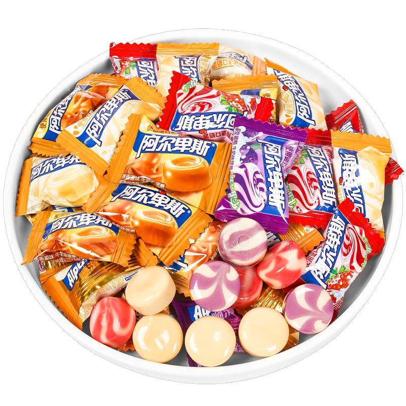 阿尔卑斯硬糖混合散装婚礼结婚喜礼糖专用特浓牛奶糖果零食批发