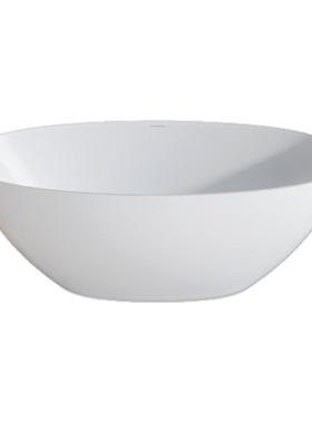 PMMA高分子人造石浴缸家用成人免安装独立式小户型浴缸民宿酒店