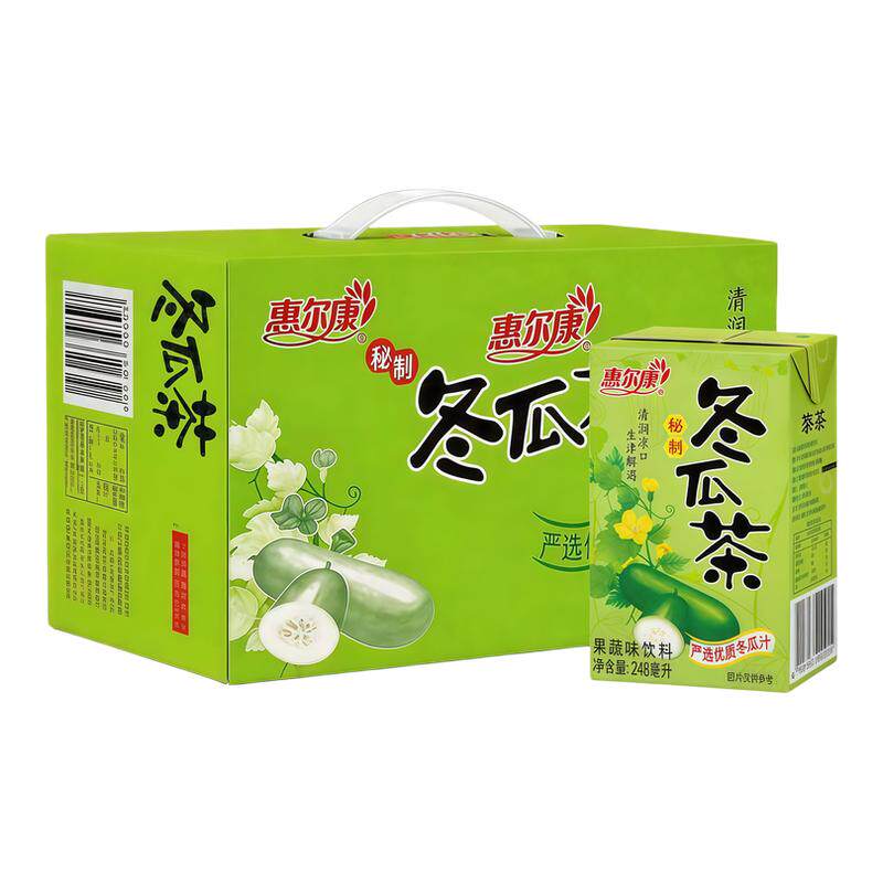 惠尔康冬瓜茶248ml*24盒整箱
