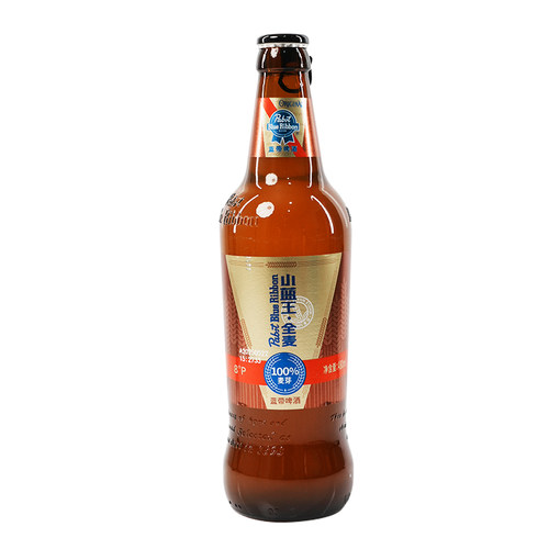 蓝带小蓝王全麦鲜啤酒水480ml