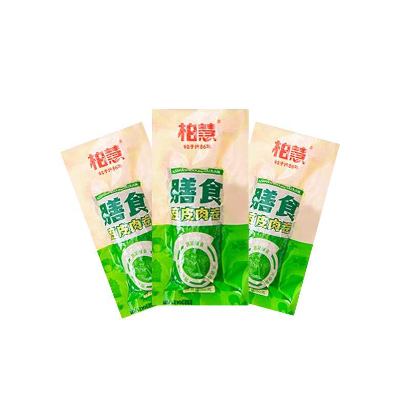 柏慧膳食豆皮鸡肉卷小包装开袋即食干豆腐蔬菜解馋休闲食品旗舰店