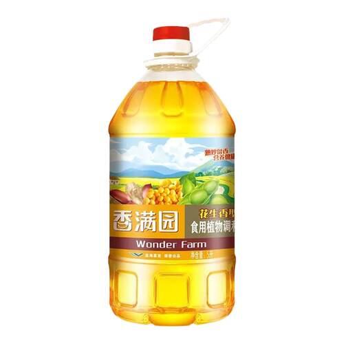 香满园花生香型植物调和油5L桶装