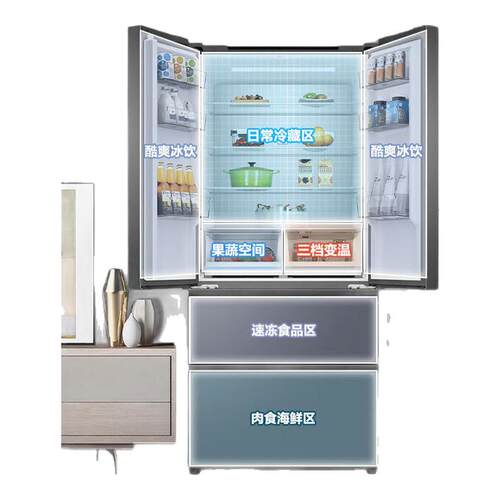 【小红花升级】海尔506L法式冰箱
