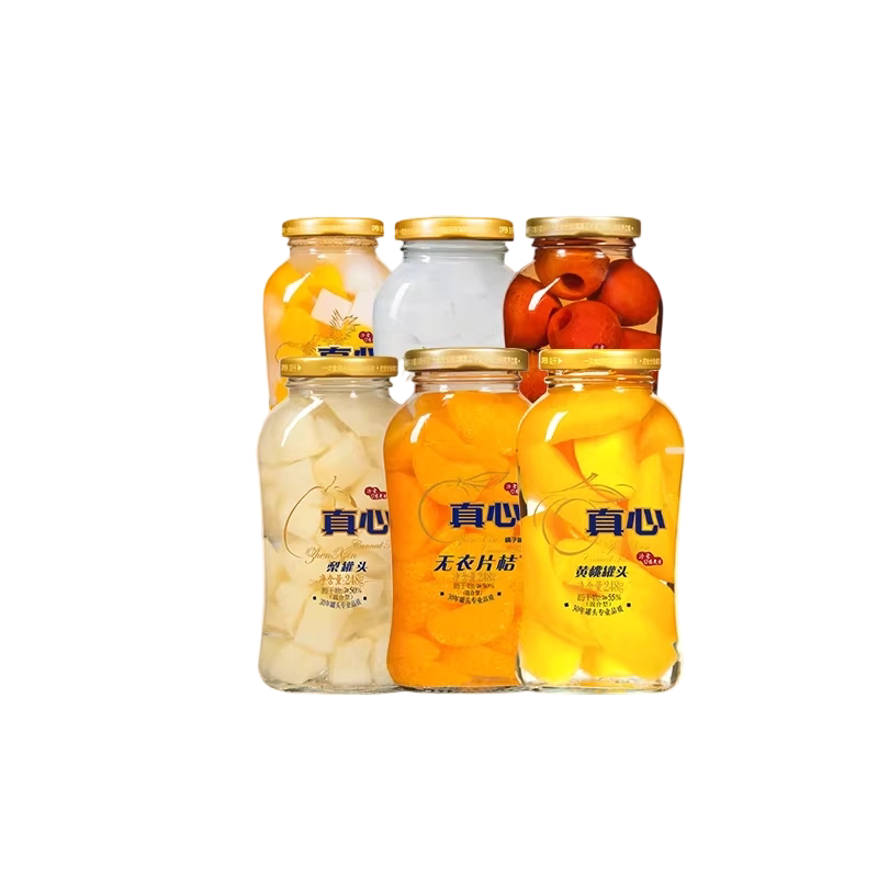 真心橘子罐头248克6瓶装多口味水果罐头组合装34年品质开盖即食