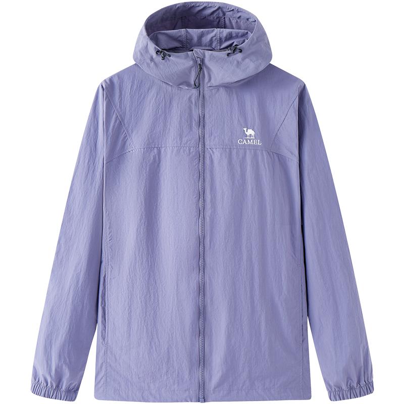 骆驼连帽中性款连帽茄克