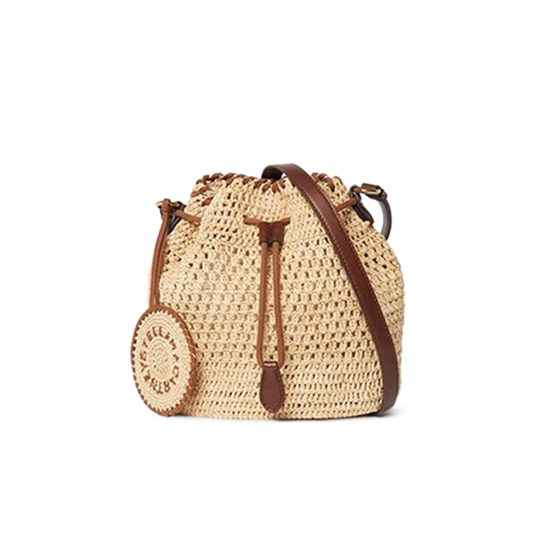 [新年礼物]Stella McCartneyFalabella酒椰叶纤维钩织水桶包,箱包皮具/热销女包/男包,水桶包,淘宝优惠券,粉丝福利购,淘宝优惠卷