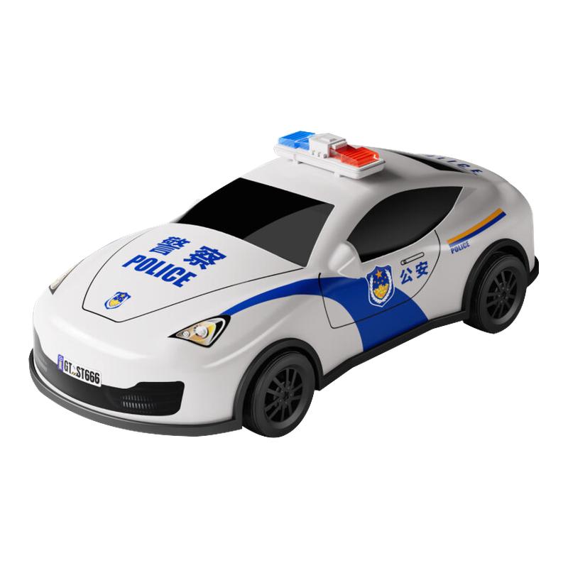 儿童合金回力警车玩具车图片