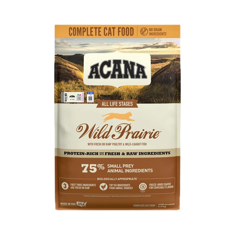 【百亿补贴】ACANA/爱肯拿农场盛宴猫粮全价成幼猫进口猫粮5.4kg