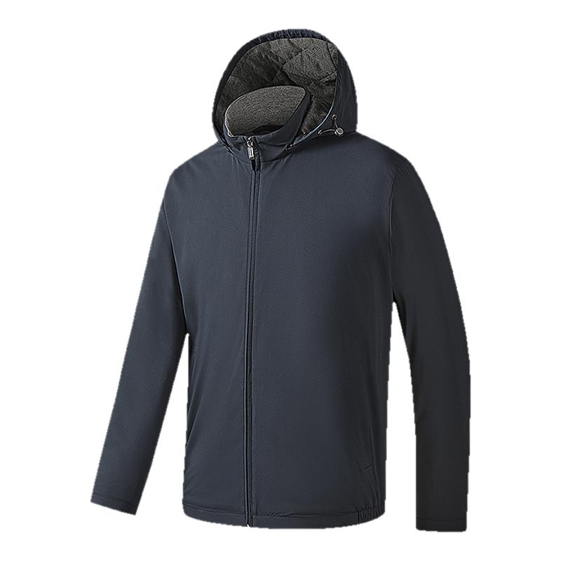 【轻暖棉茄克】雅戈尔官方25秋新款男士商务休闲通勤立领带帽外套