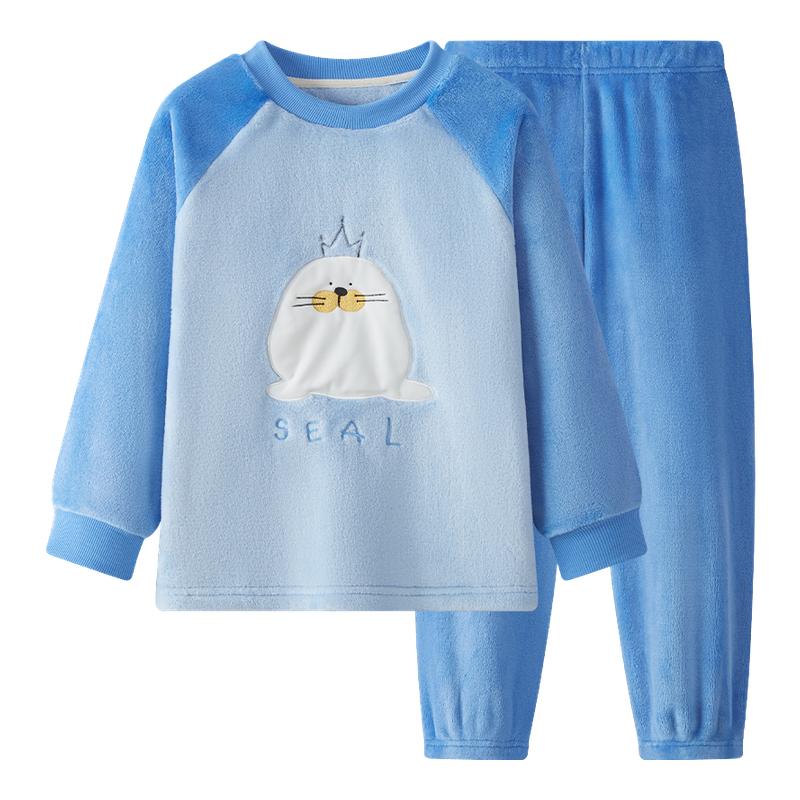 红豆儿童家居服睡衣法兰绒