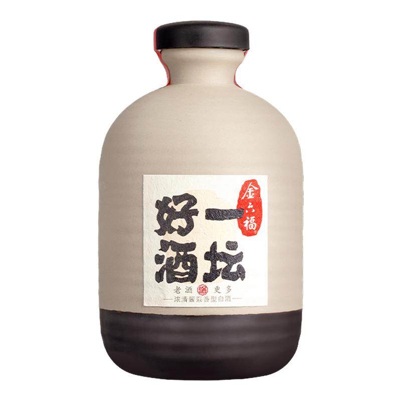 金六福一坛好酒2瓶陶坛40.8度500ml浓清酱兼香型白酒整箱,酒类,白酒/调香白酒,淘宝优惠券,粉丝福利购,淘宝优惠卷