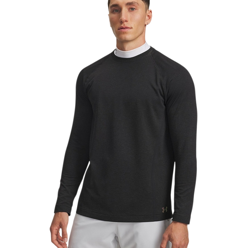 安德玛秋冬新款RUSH男子休闲运动跑步健身圆领长袖T恤6004882-005