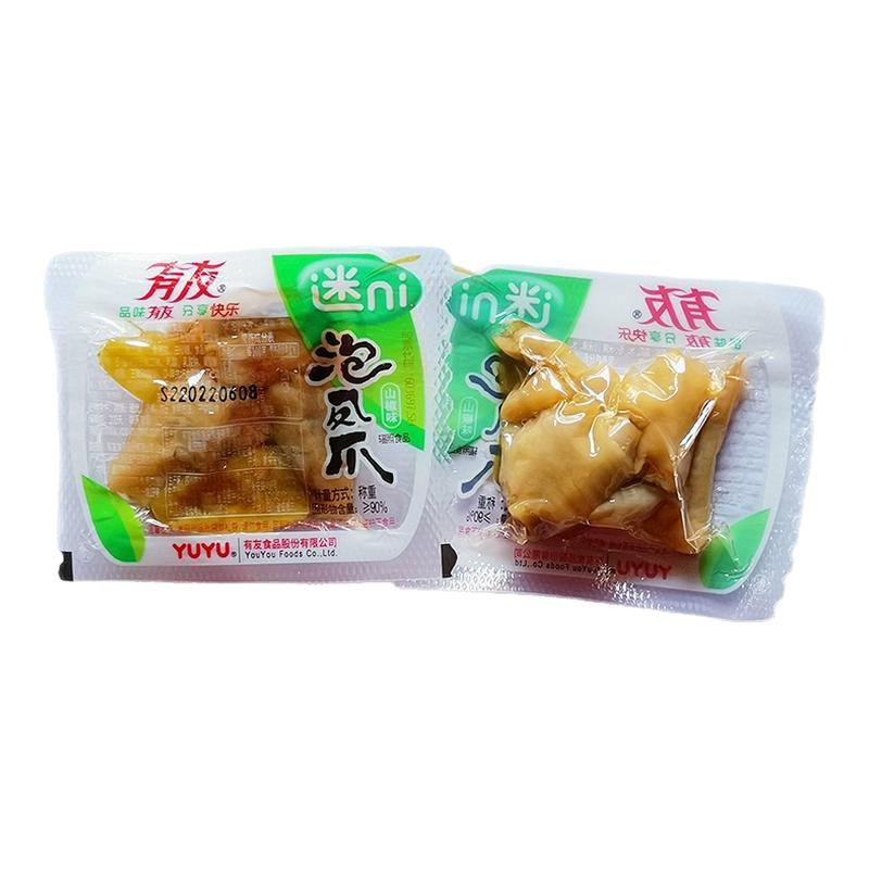 有友泡椒鸡爪山椒味凤爪独立包装图片
