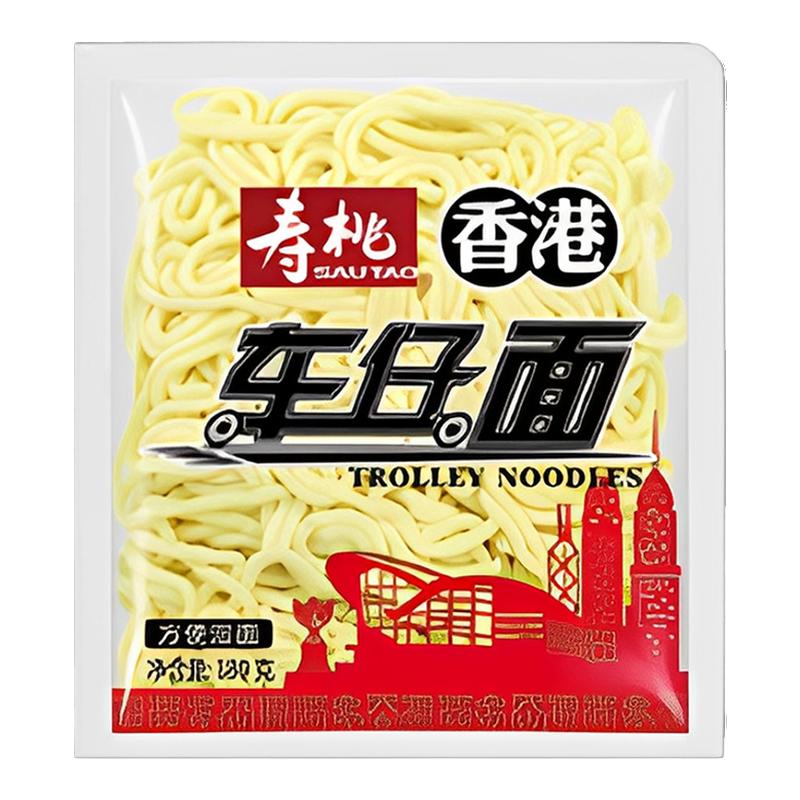 寿桃牌港式车仔面180gxo酱港式拌日式乌冬非油炸速食泡方便条整箱