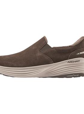 Skechers斯凯奇男鞋轻便加绒保暖闪穿健步鞋休闲鞋 217008/CHOC