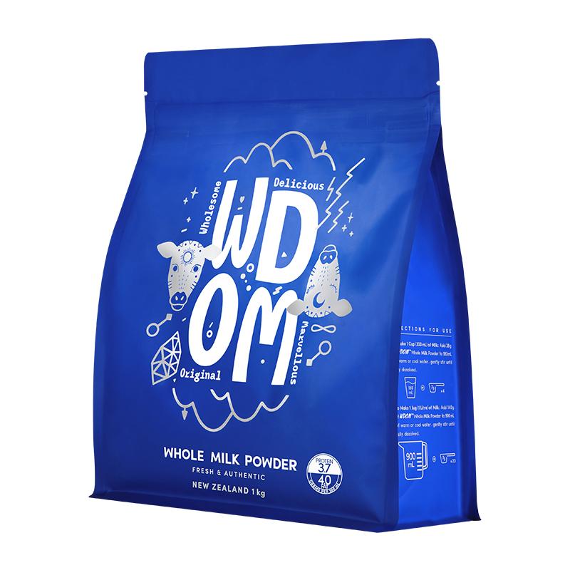 WDOM渥康新西兰原装进口全脂/AD高钙奶粉中老年成人全家营养乳粉