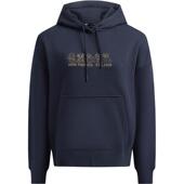 减龄刺绣落肩套头保暖抓绒连帽卫衣 秋季 易打理 暇步士女装