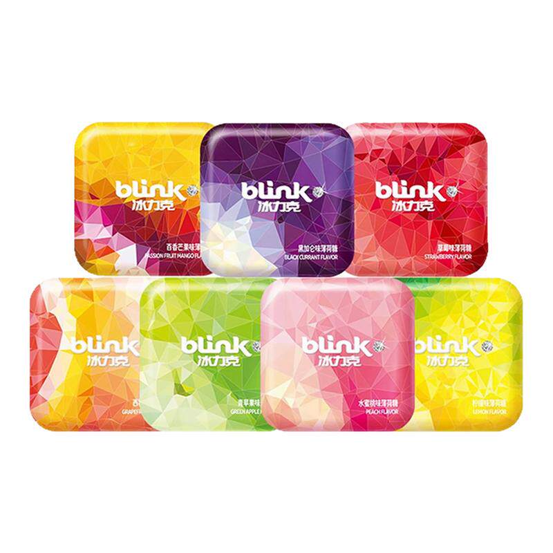 blink冰力克无糖薄荷糖清凉糖喉糖儿童零食口香糖果硬糖喜糖国产