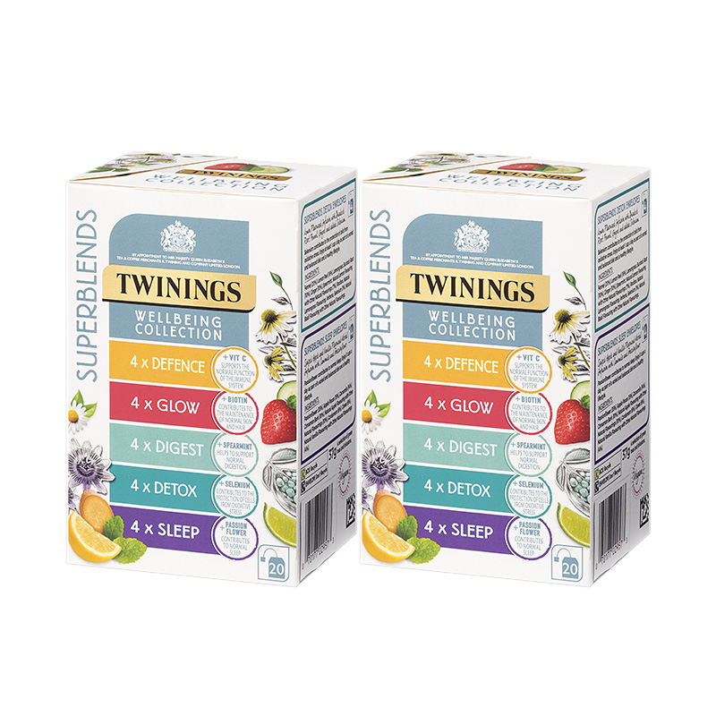 【香港发货】TWININGS川宁草本养生茶20袋组合装消食茶防护茶2盒