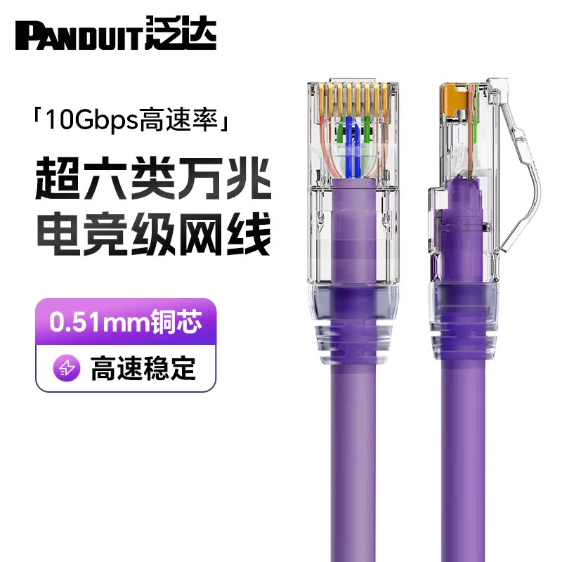泛达超六类万兆成品网线